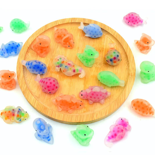 1-24Pcs Random Pattern Cute Squeeze Mochi Toys with Water Beads Party Favors for Kids Stress Relief Baubles for Classroom Prize